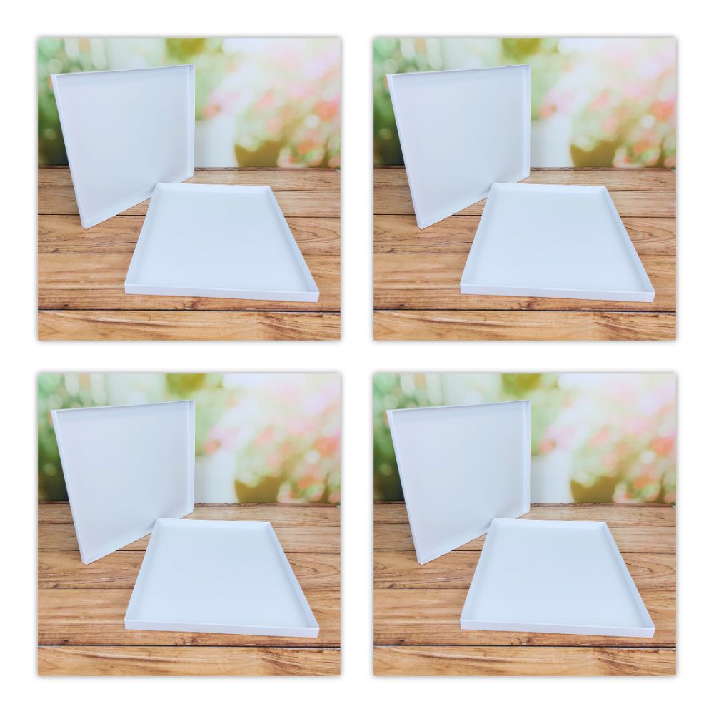 Storage Gift Box Quad Bundle - White (Approx.320x255x20mm)