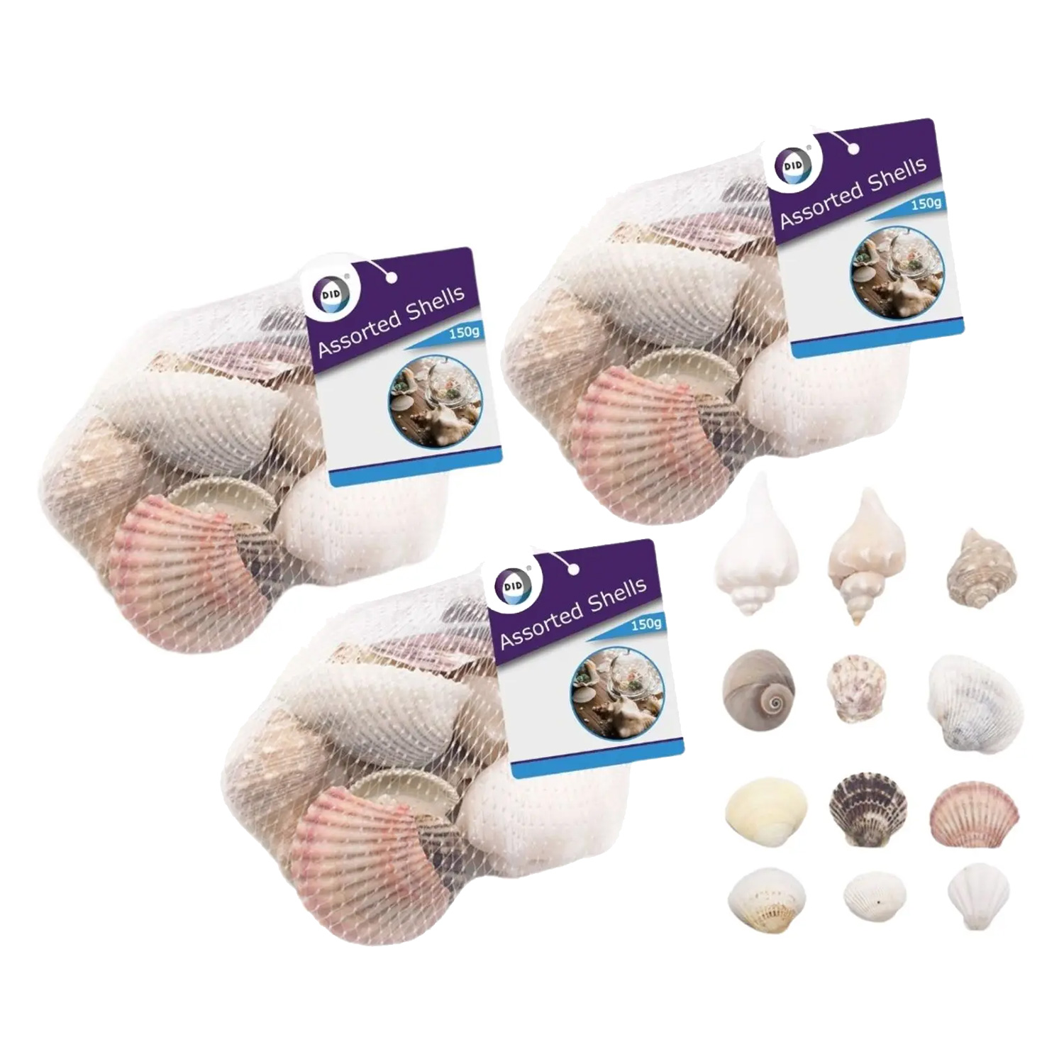 Assorted Sea Shells 3 x 150g