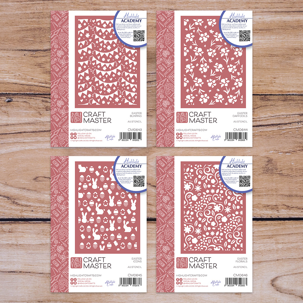 Craft Master Easter Garden A5 Stencil Bundle