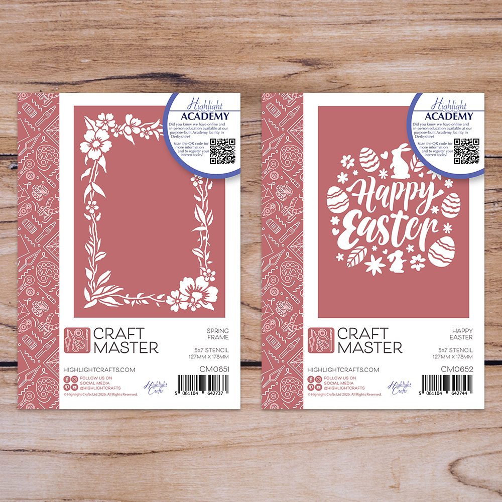 Craft Master Spring Wishes 5x7 Stencil Bundle