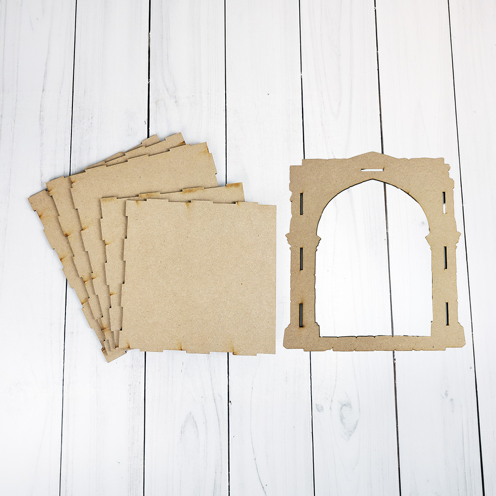 MDF Book Nook Box + Frame - Enchanted Study