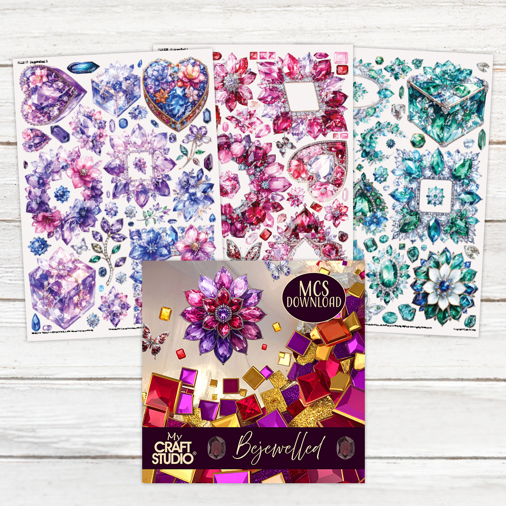 My Craft Studio Bejewelled Download & Resin Decals Bundle