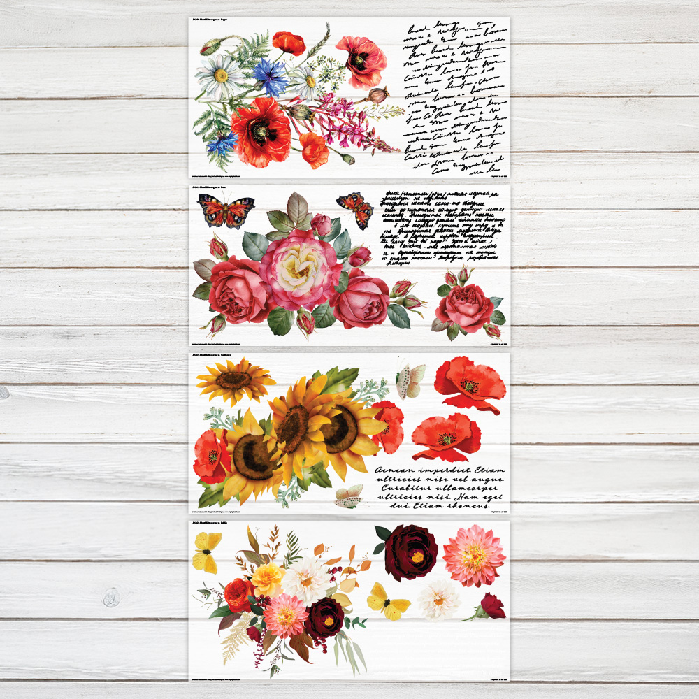 Highlight Luxe Floral Extravaganza XL Heat Transfer Sheet Bundle