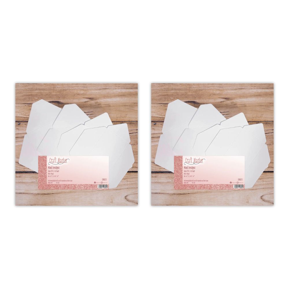 Craft Master Mixed Envelopes Double Bundle (2x16pk)