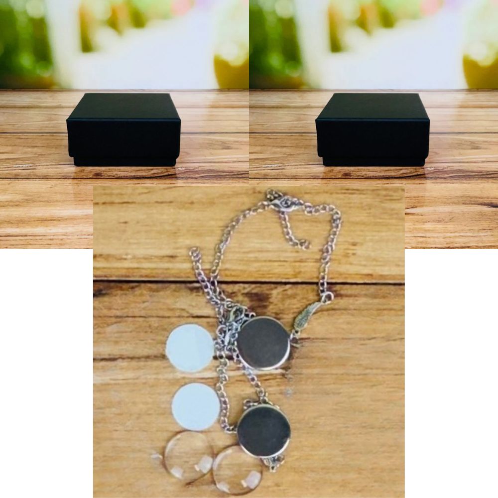 2x Sublimation Ready Bracelets & 2x Gift Boxes