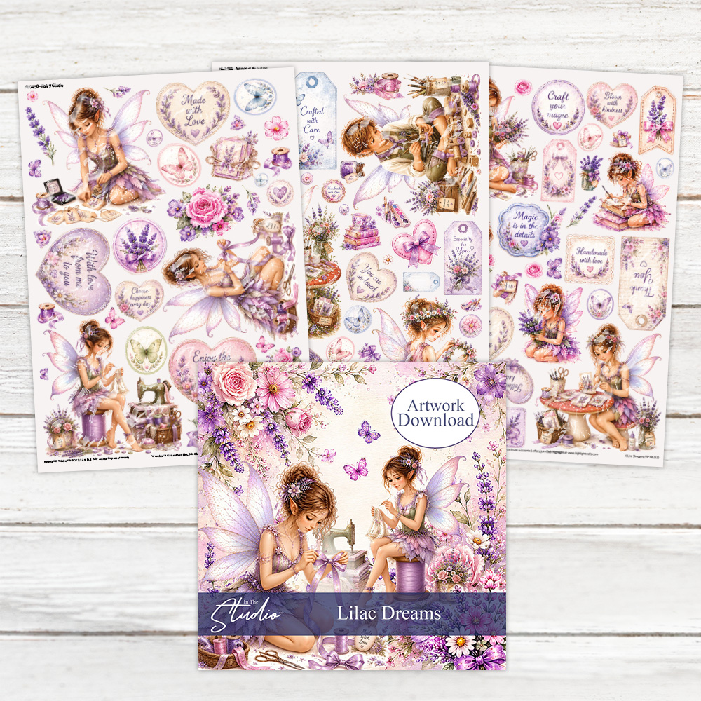 In The Studio Lilac Dreams Download + Resin Decal Sheets Bundle