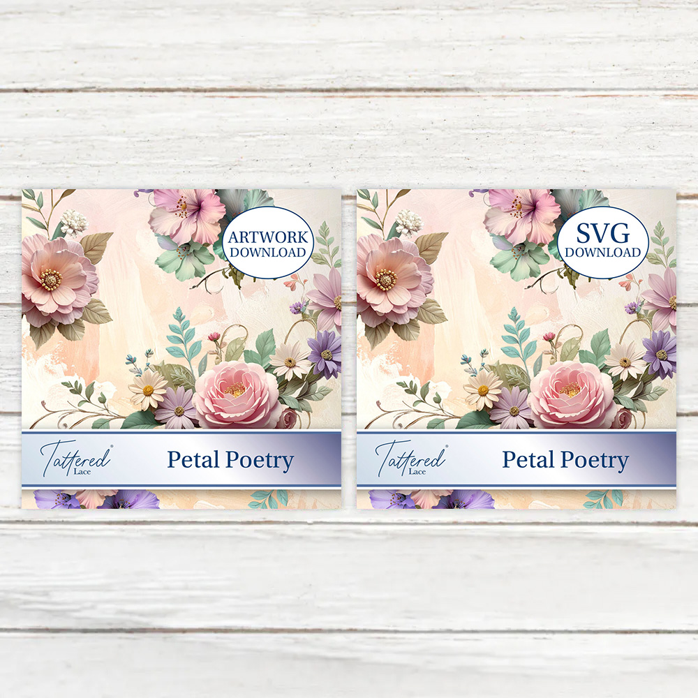 Tattered Lace Petal Poetry SVG & Artwork Downloads Bundle