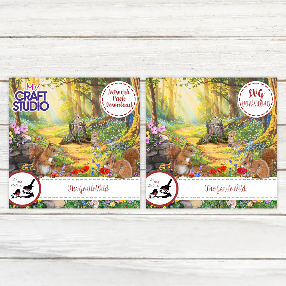 Two Red Robins The Gentle Wild SVG & Artwork Downloads Bundle