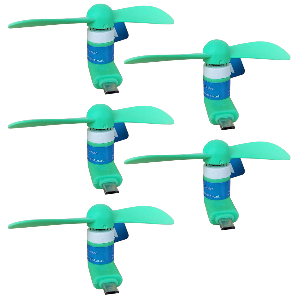 Mini Mobile Phone Fan Micro USB (5pk)