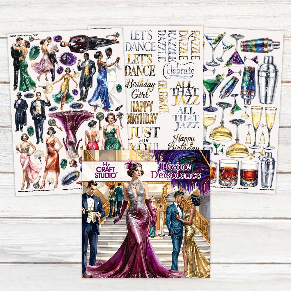 My Craft Studio Divine Decadence Download + Resin Decal Sheets Bundle