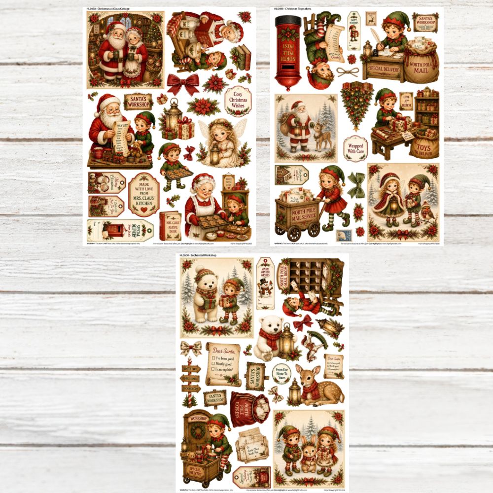 Highlight Luxe North Pole Resin Decal Bundle