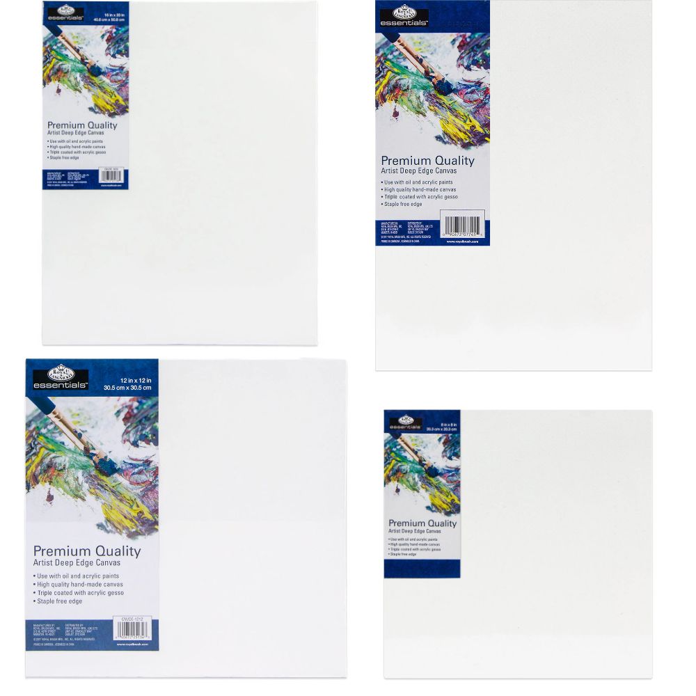 Set of 4 Premium Deep Edged Canvases - Mixed Sizes