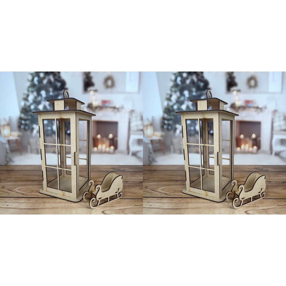 Craft Master MDF- Set of 2 Large Lanterns