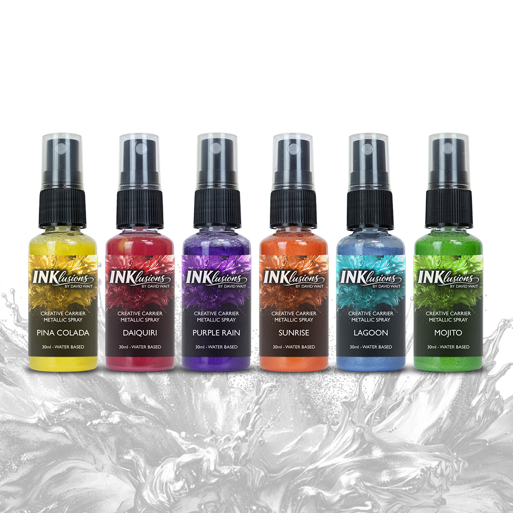 Inklusions Creative Carrier Vivid Impressions Metallic Spray Bundle (6 x 30ml)