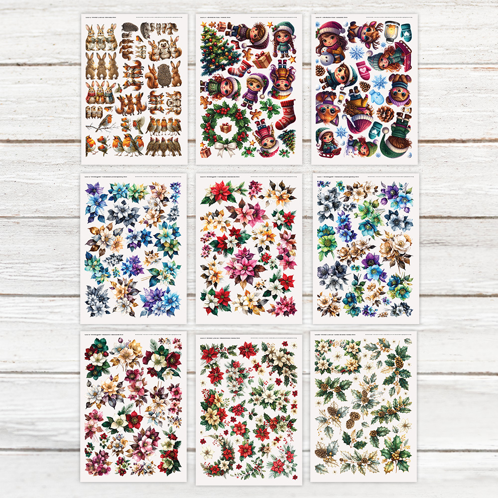 Highlight Luxe Festive Favourites Mini Resin Decal Sheet Bundle