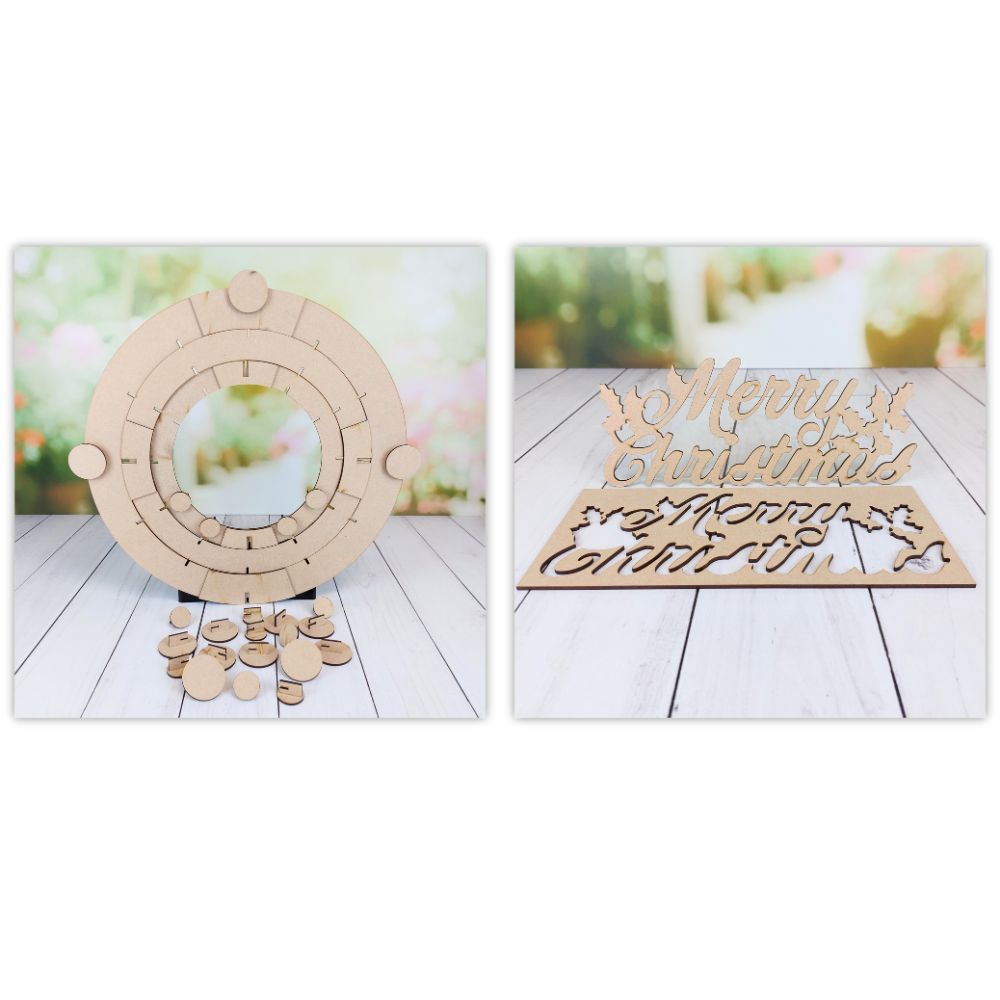 Craft Master MDF Blank Bundle - Christmas Wreath