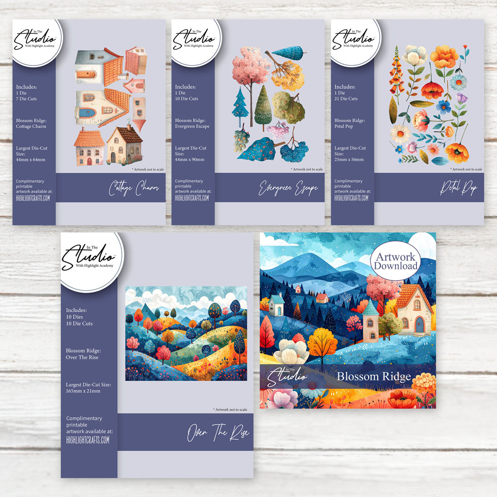 In The Studio Blossom Ridge Die & Artwork Download Bundle