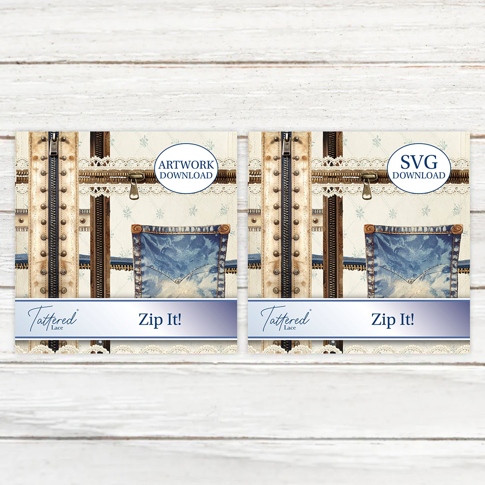 Tattered Lace Zip It! SVG & Artwork Downloads Bundle