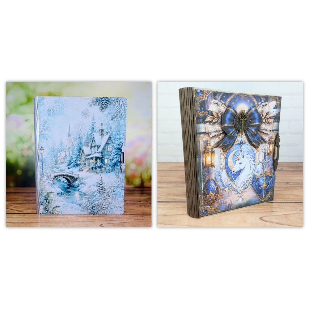 Craft Master MDF Blank Books Bundle - 1x A4 & 1x A5