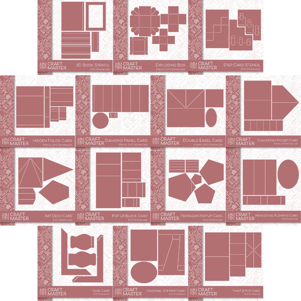 Craft Master Cardmakers Club SVG Download Bundle (1-14)
