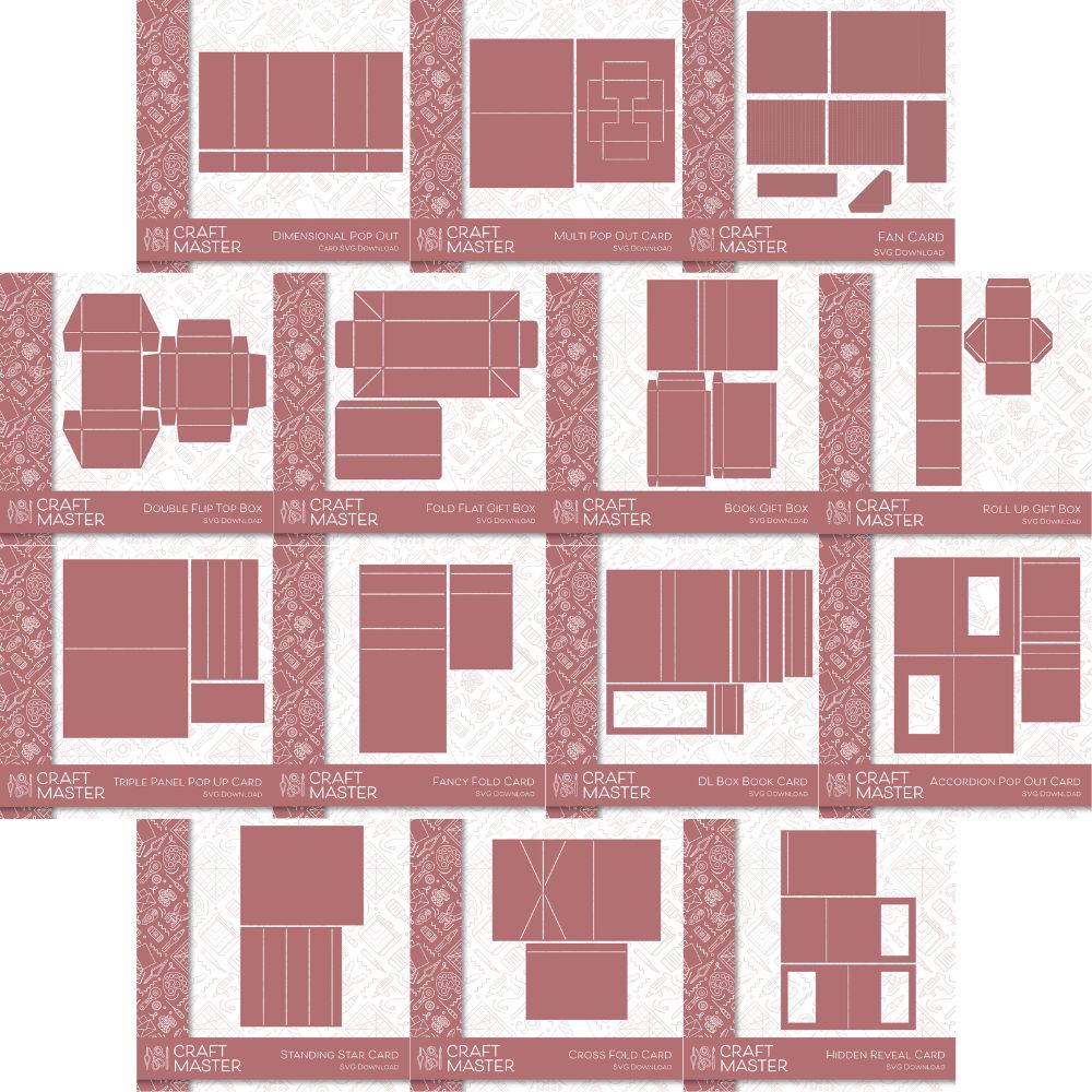 Craft Master Cardmakers Club SVG Download Bundle (15-28)