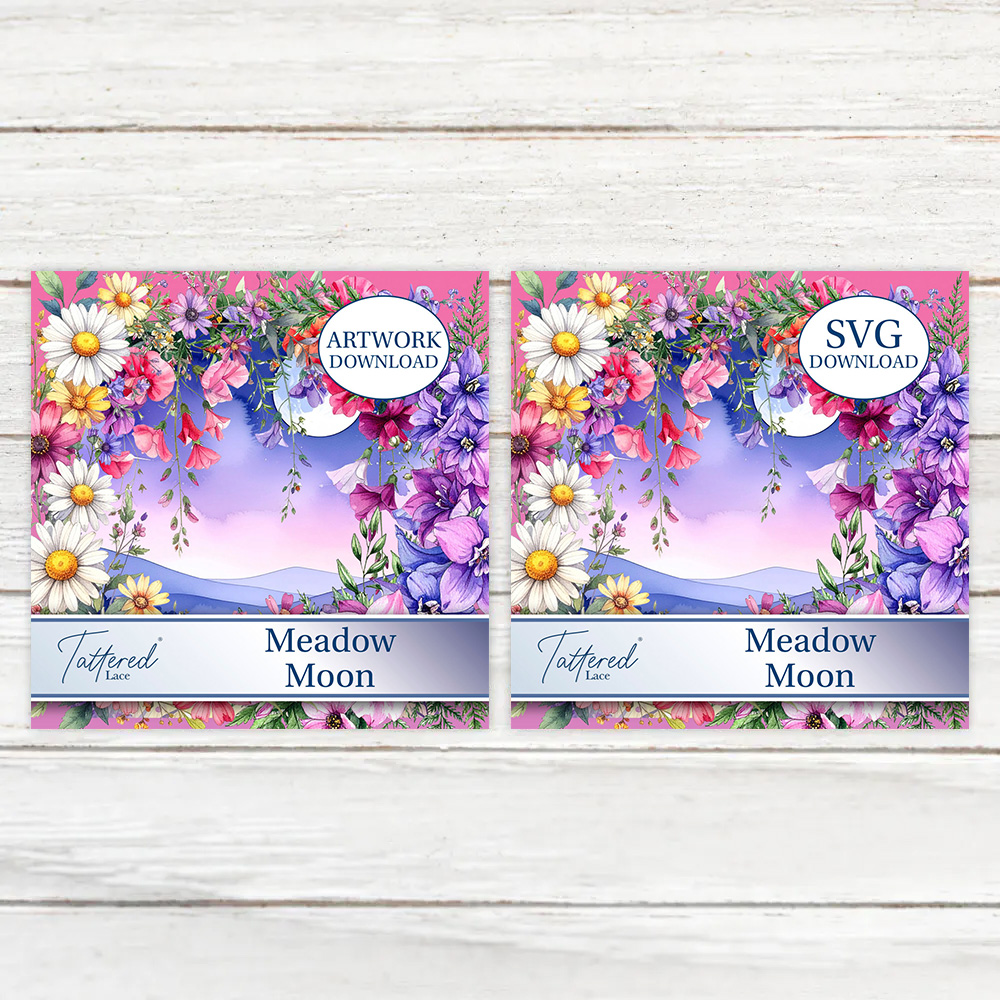 Tattered Lace Meadow Moon SVG & Artwork Downloads Bundle