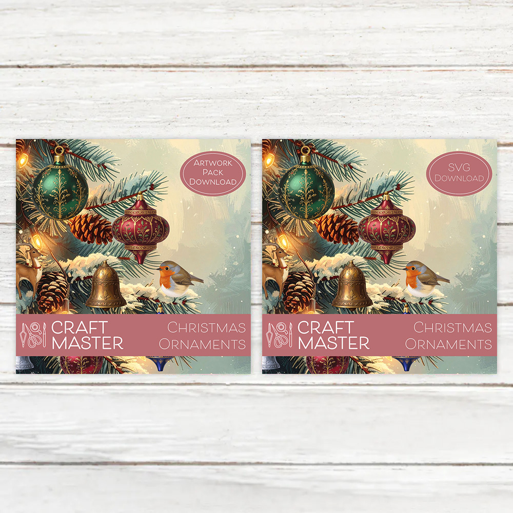 Craft Master Christmas Ornaments SVG & Artwork Downloads Bundle