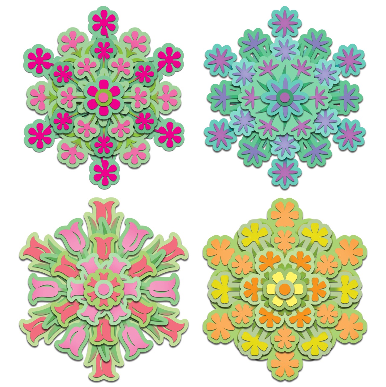 The Crafty Witches - Blooming Layers SVG Files
