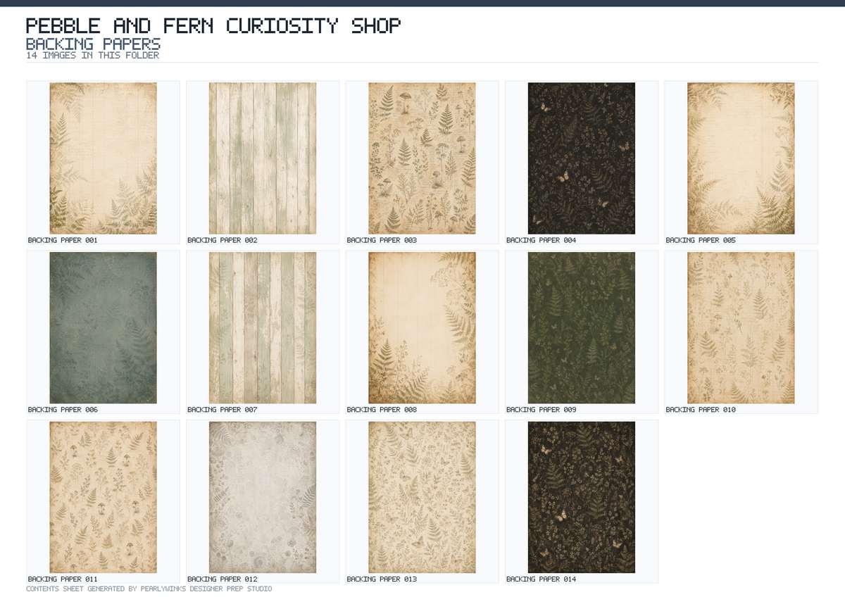 Pearlywinks - Pebble and Fern Curiosity Shop Digital Download - Image 4