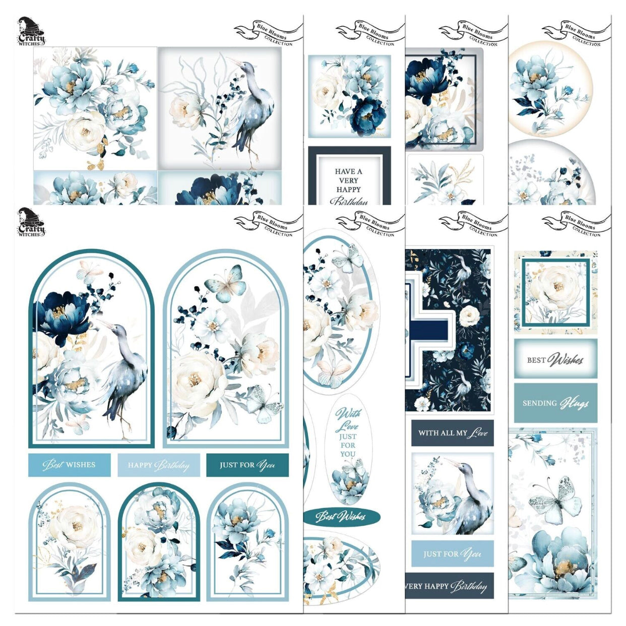The Crafty Witches Blue Blooms Download Collection - Image 2