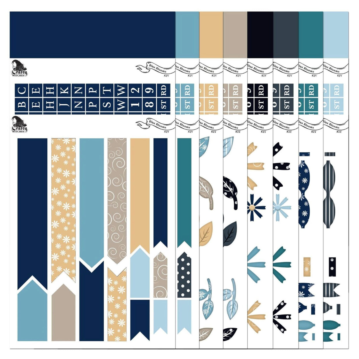 The Crafty Witches Blue Blooms Download Collection - Image 7