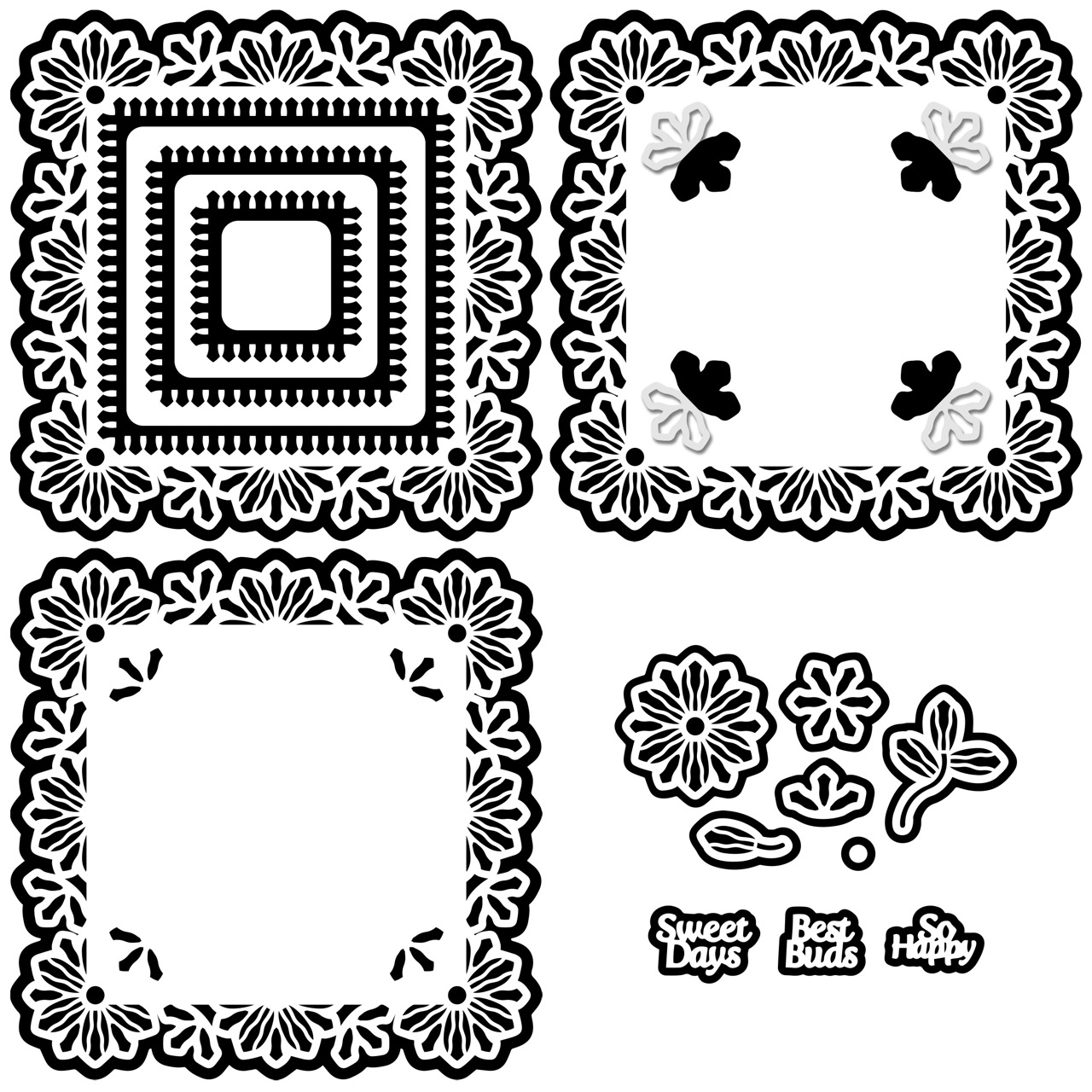 The Crafty Witches - Botanical Doilies SVG Collection - Image 4