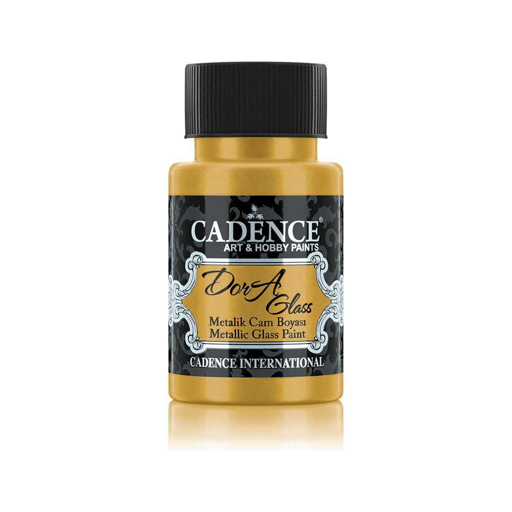 Cadence Dora Glass Metallic Paint - Rich Gold 50ml