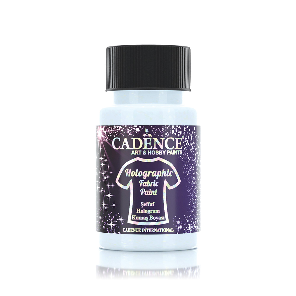 Cadence Holographic Glitter Fabric Paint 50ml
