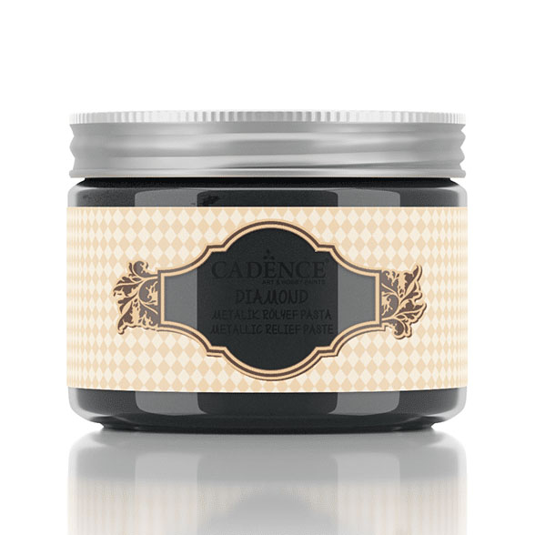 Cadence Diamond Metallic Relief Paste - Black 150ml