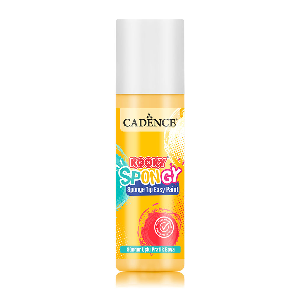 Cadence Kooky Spongy Tip Easy Paint - Sun Yellow 100ml