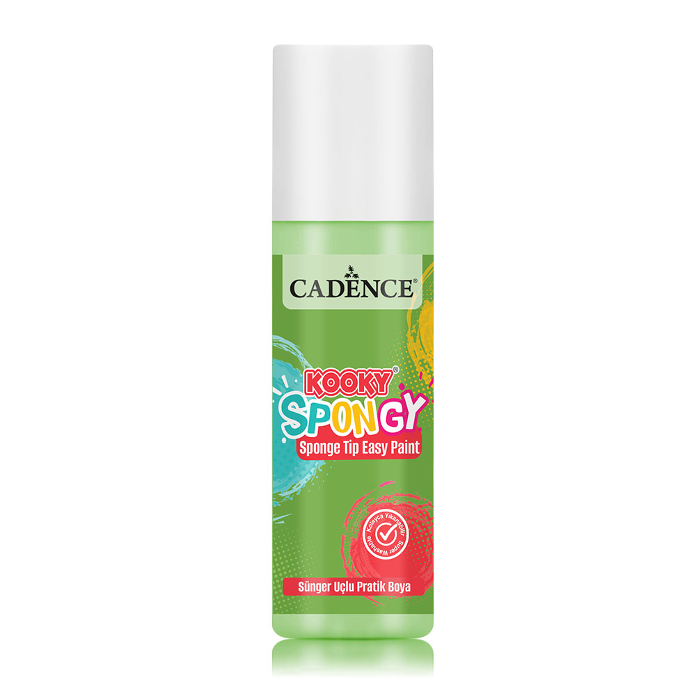 Cadence Kooky Spongy Tip Easy Paint - Grass Green 100ml