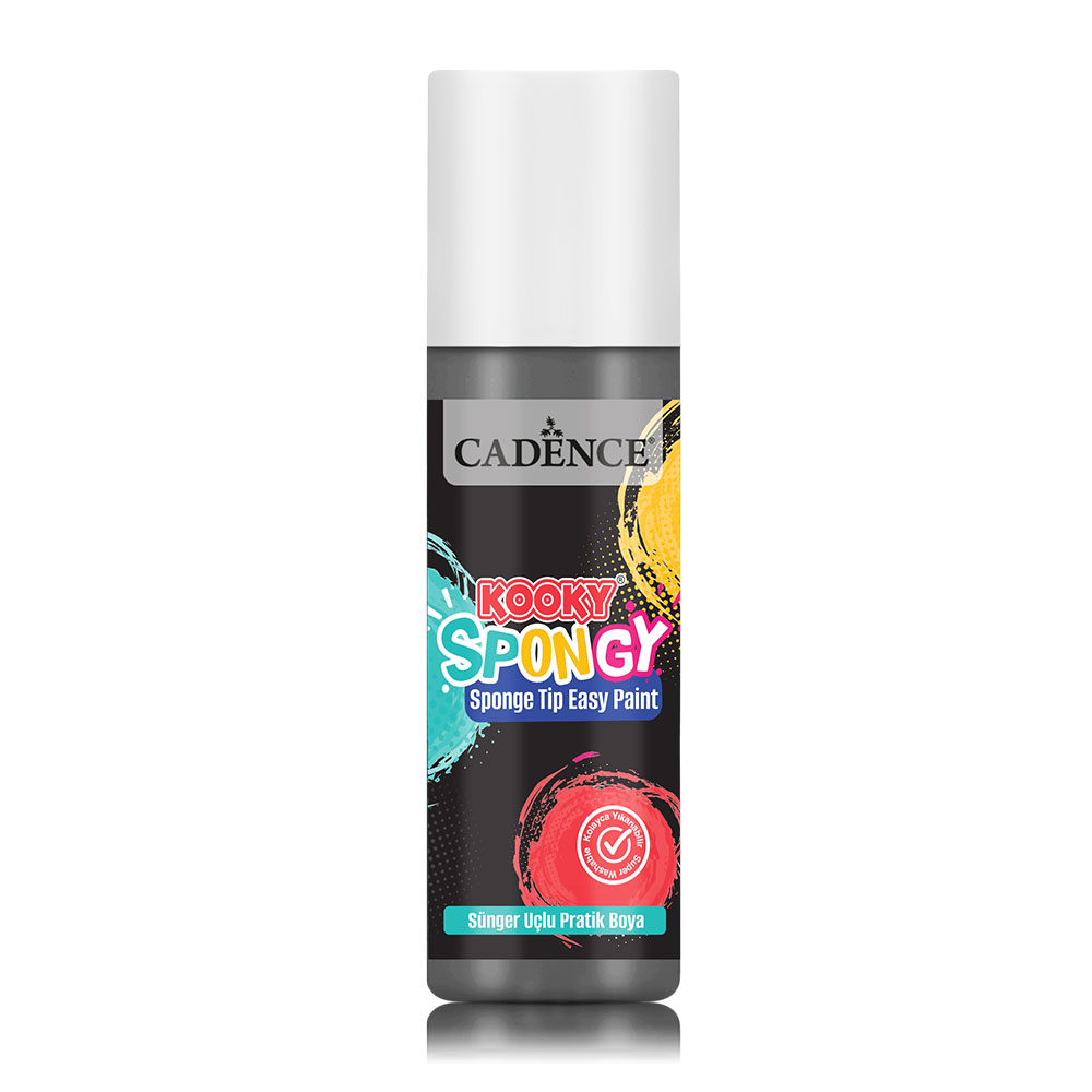 Cadence Kooky Spongy Tip Easy Paint - Black 100ml