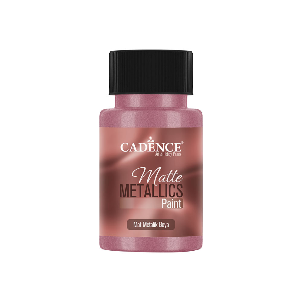 Cadence Matte Metallic Paint - Dried Rose 50ml