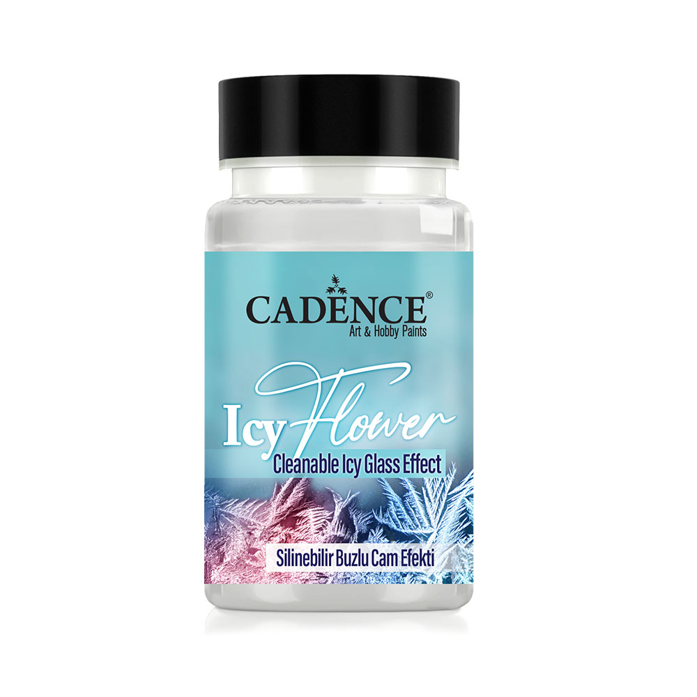 Cadence Icy Flower Glass Effect Paint - Clear 90ml