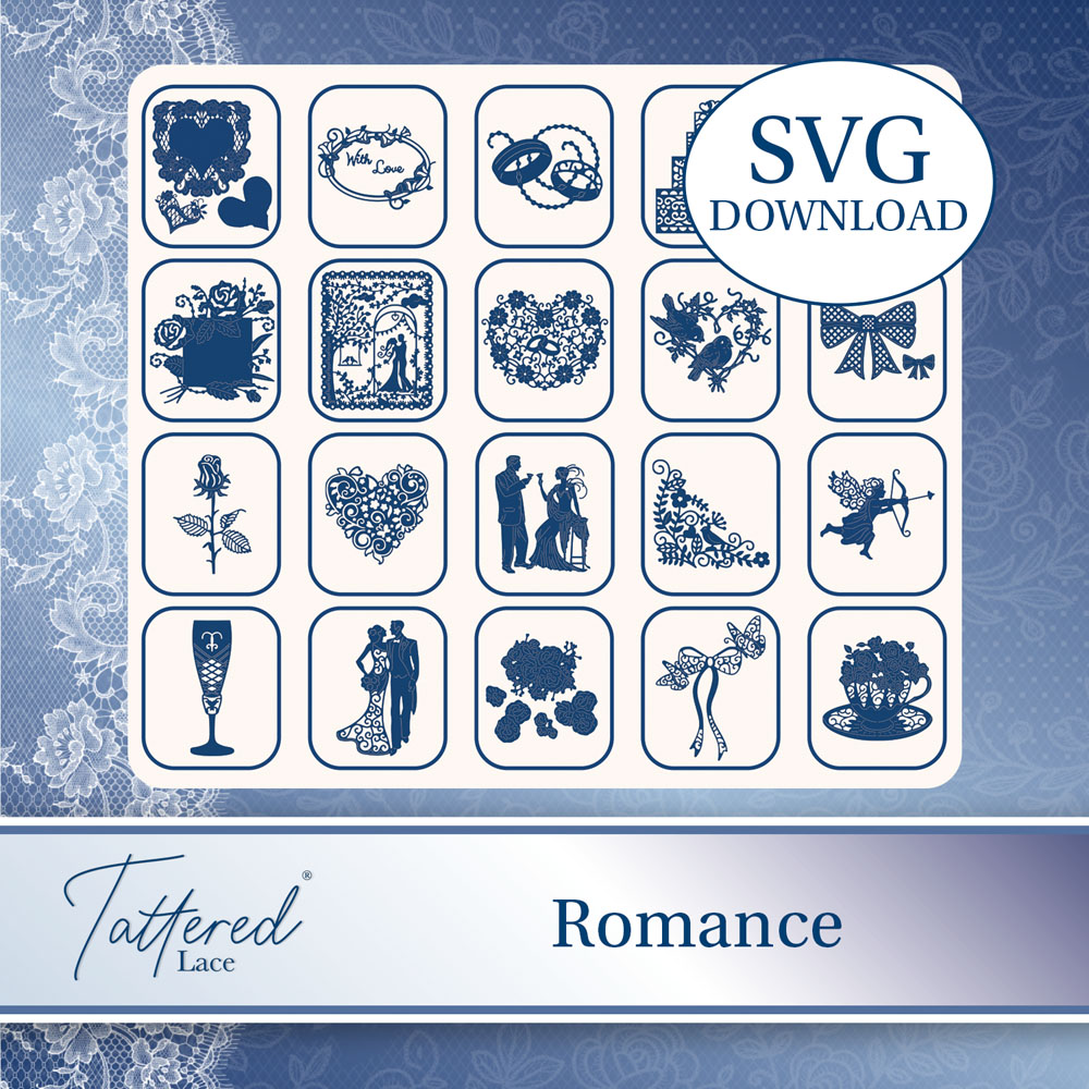 Tattered Lace Romance SVG Download (#15)