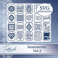 Setimants Tattered Lace Sentiments Vol 2 SVG Download (#27) - Highlight Crafts