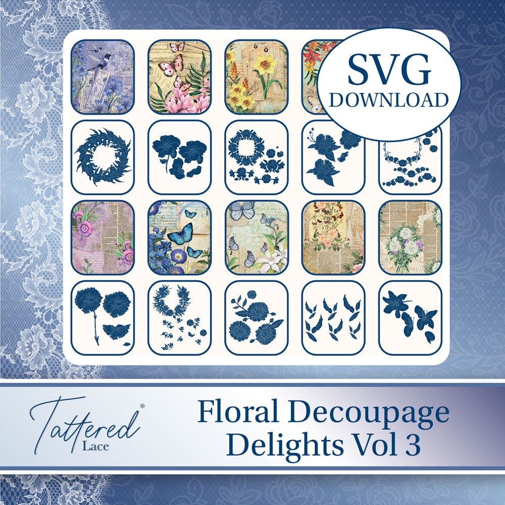 Tattered Lace Floral Decoupage Delights Vol 3 SVG Download (#48)
