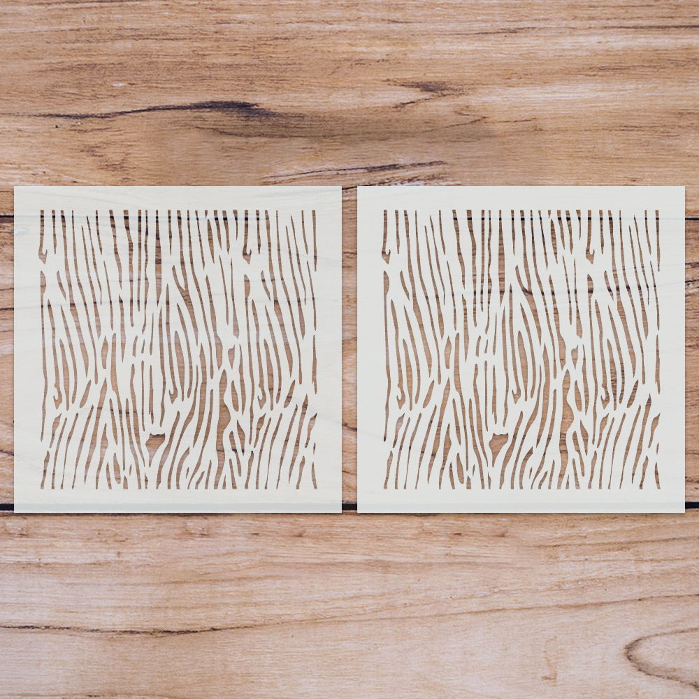 Craft Master Woodgrain 7x7 Stencil Set
