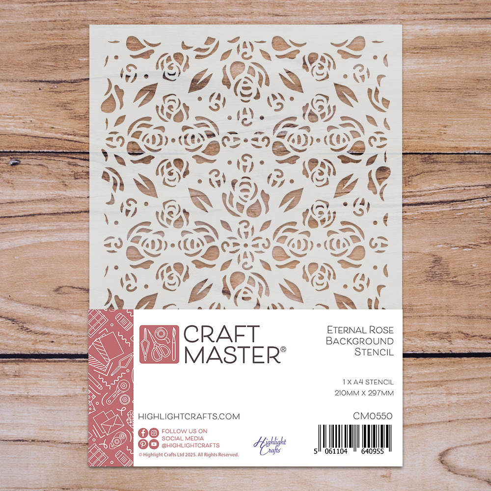 Craft Master Eternal Rose A4 Stencil