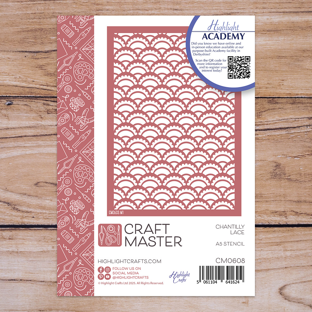 Craft Master Chantilly Lace A5 Stencil
