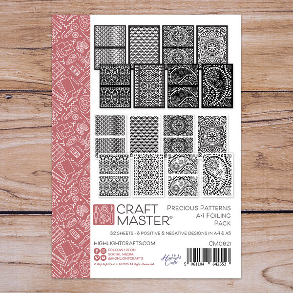 Craft Master Precious Patterns Toner Foiling Sheets - Highlight Crafts