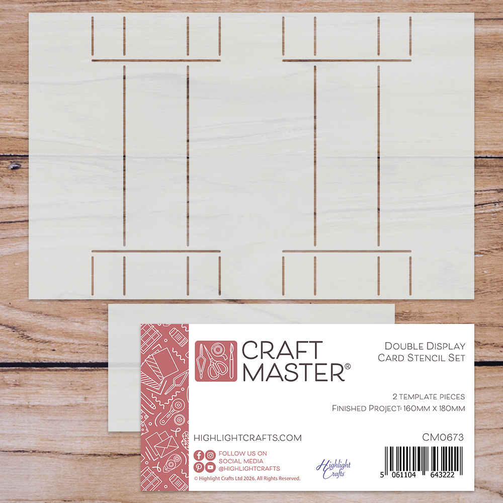 Craft Master Double Display Card Stencil Set