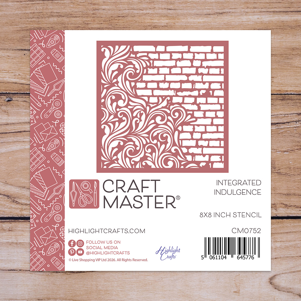 Craft Master Integrated Indulgence 8x8 Stencil