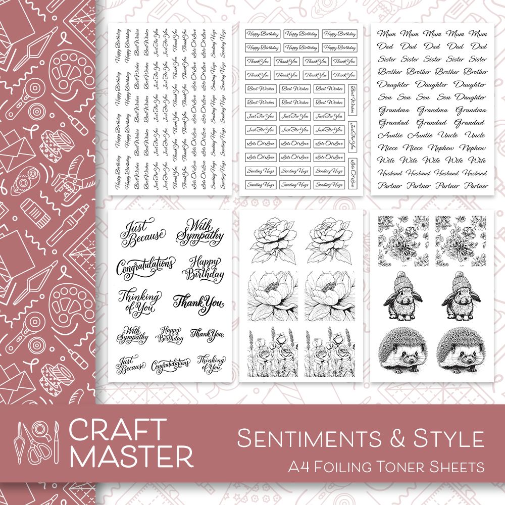 Craft Master Toner Foiling Pack - Sentiments & Style